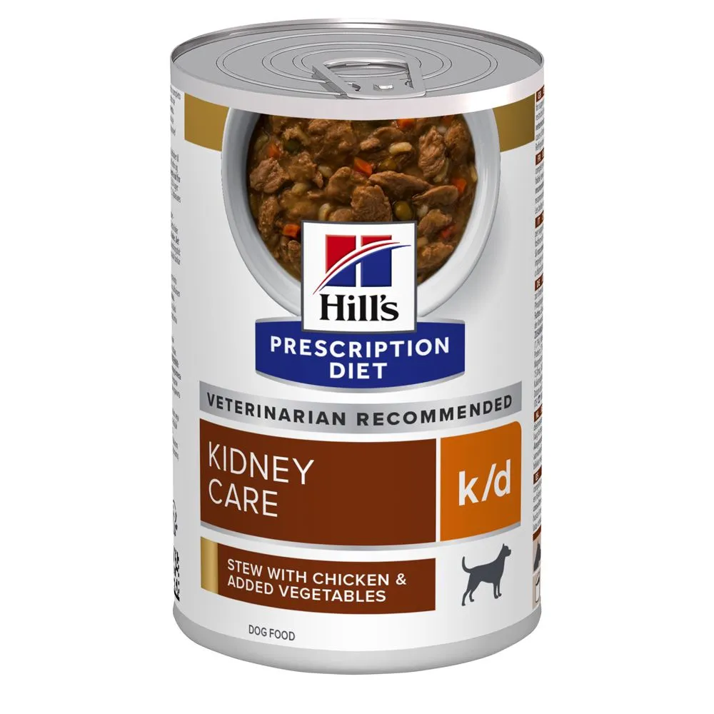 Hill's Prescription Diet K/D Mijoté Au Poulet Et Légumes Pour Chien 12x354g 3 Hill's Prescription Diet K/D Mijoté Au Poulet Et Légumes Pour Chien 12x354g