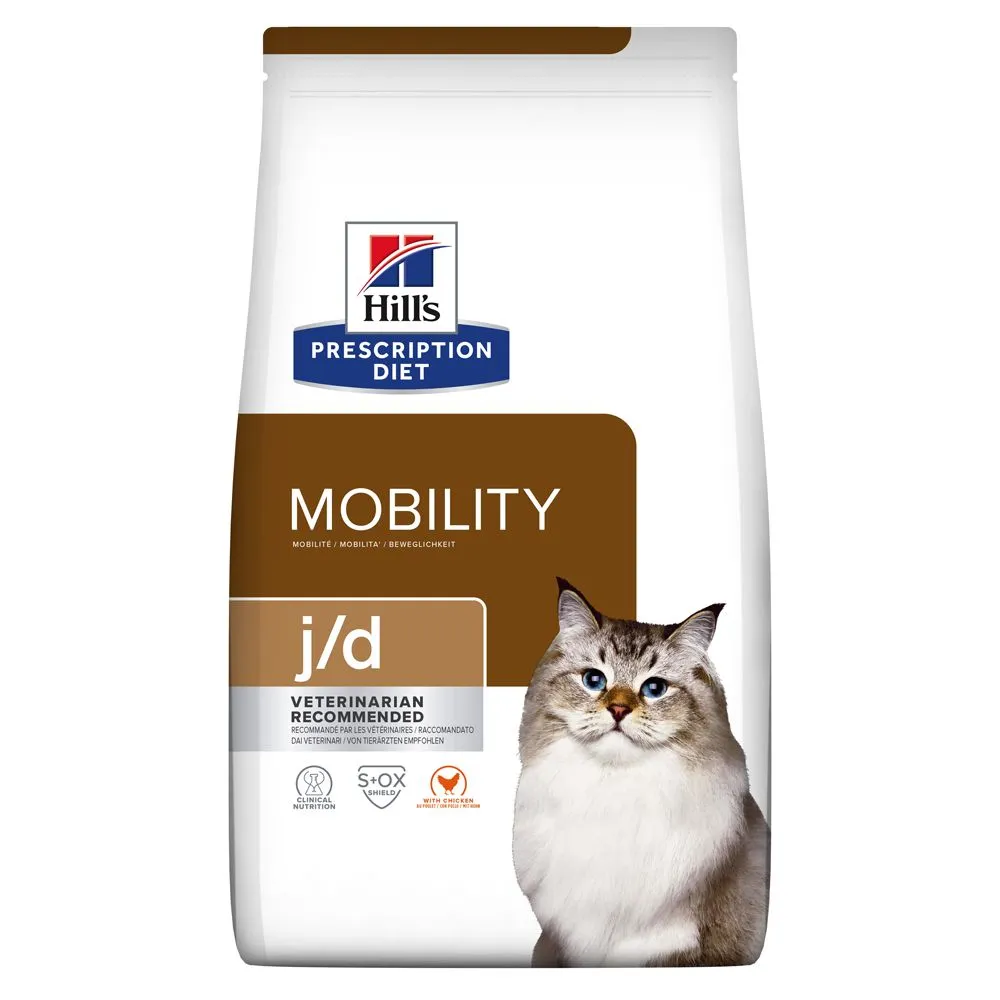 Hill's Prescription Diet J/D Mobility Croquettes Pour Chat Au Poulet 3kg 3 Hill's Prescription Diet J/D Mobility Croquettes Pour Chat Au Poulet 3kg