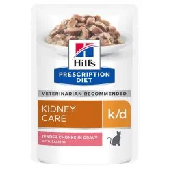 Hill's Prescription Diet K/D Sachets Pour Chat Au Saumon - 12 X 85g