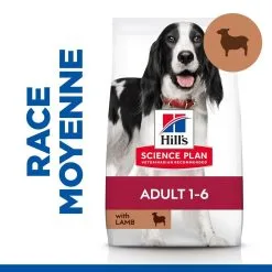 Hill's Science Plan Chien Adult Medium Agneau -Animal De Compagnie Soldes 2024 1644425536025 full
