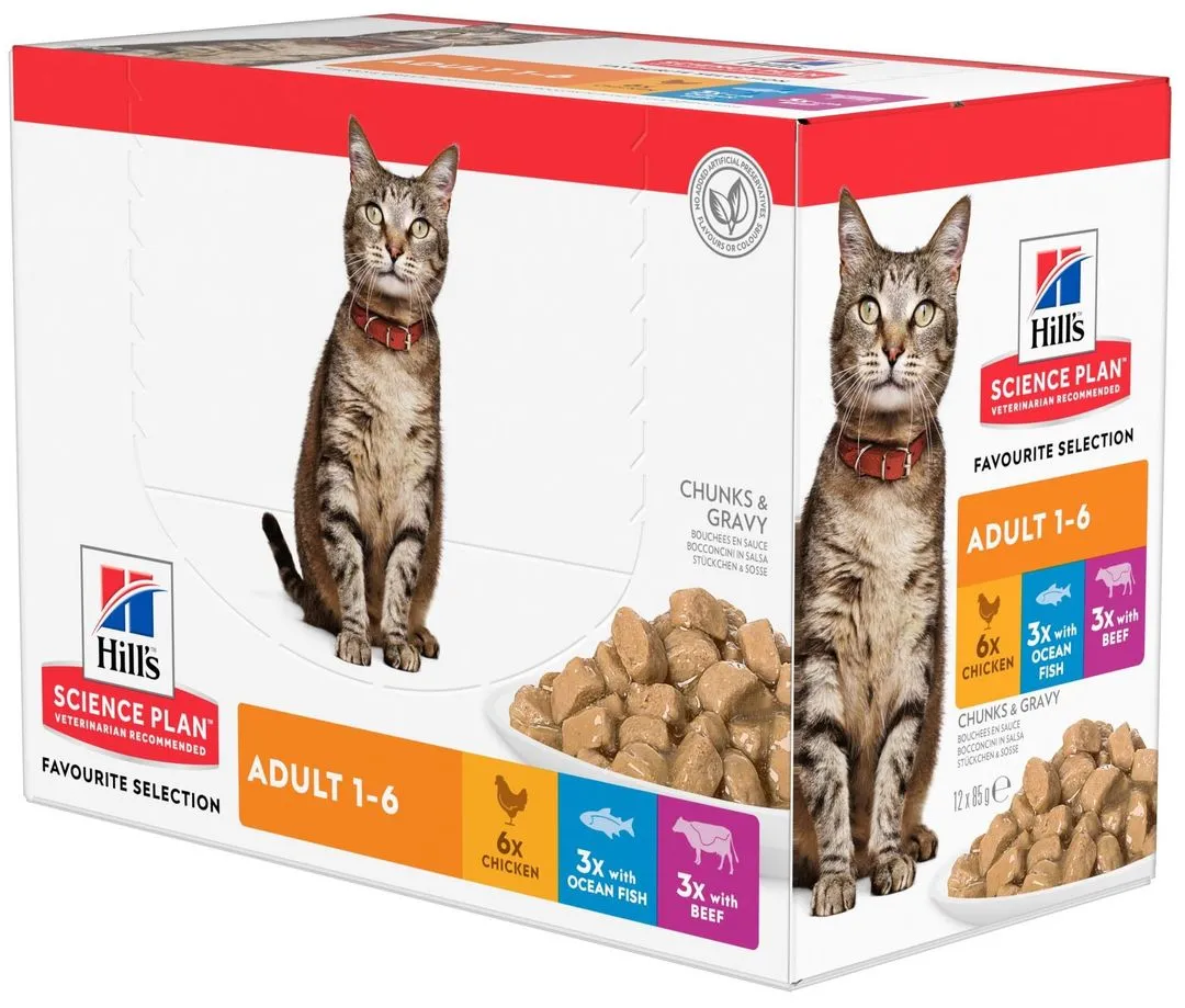 Hill's Science Plan Chat Adult Multipack 3 Hill's Science Plan Chat Adult Multipack