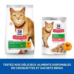 Hill's Science Plan Feline Adult 7+ Senior Vitality Poulet & Riz 11 Hill's Science Plan Feline Adult 7+ Senior Vitality Poulet & Riz -Animal De Compagnie Soldes 2024 1645808907097 full