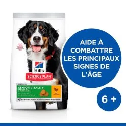 Hill's Science Plan Chien Mature Adult 6+ Senior Vitality Large Breed Poulet 8 Hill's Science Plan Chien Mature Adult 6+ Senior Vitality Large Breed Poulet -Animal De Compagnie Soldes 2024 1646152000361 full