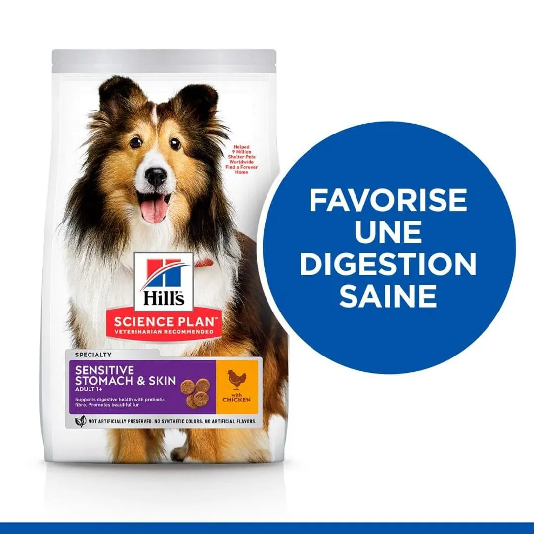 Hill's Science Plan Chien Adult Sensitive Stomach & Skin Medium Poulet 5 Hill's Science Plan Chien Adult Sensitive Stomach & Skin Medium Poulet – Image 3