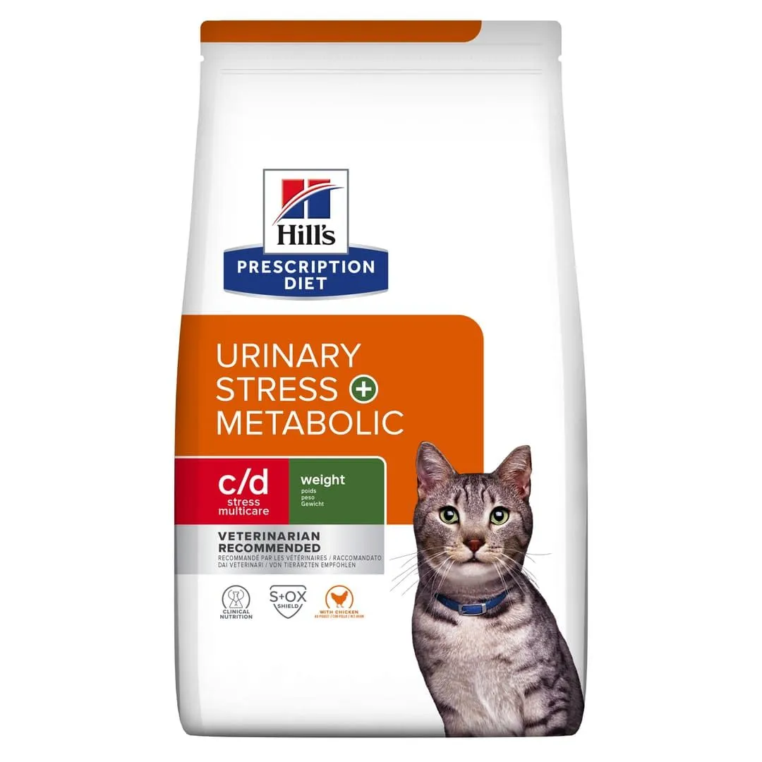 Hill's Prescription Diet Chat C/d Urinary Stress Multicare+Metabolic Poulet 3 Hill's Prescription Diet Chat C/d Urinary Stress Multicare+Metabolic Poulet