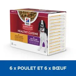 Hill's Hill’s Science Plan Chien Adult Mijotés Healthy Cuisine Poulet Bœuf 15 Hill's Hill’s Science Plan Chien Adult Mijotés Healthy Cuisine Poulet Bœuf -Animal De Compagnie Soldes 2024 1654590211860 full