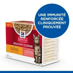 Hill's Hill’s Science Plan Chat Adult Mijotés Healthy Cuisine Poulet Saumon -Animal De Compagnie Soldes 2024 1654597886979 full