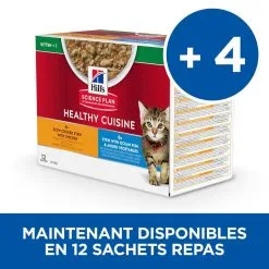Hill's Hill’s Science Plan Chat Kitten Mijotés Healthy Cuisine Poulet Poisson -Animal De Compagnie Soldes 2024 1654606457404 full