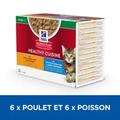 Hill's Hill’s Science Plan Chat Kitten Mijotés Healthy Cuisine Poulet Poisson -Animal De Compagnie Soldes 2024 1654606460968 full