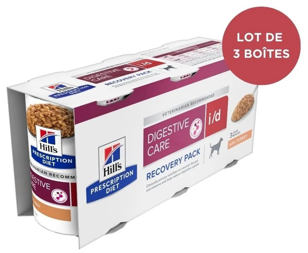 Hill's Prescription Diet Chien I/d Digestive Boîte Adult & Puppy Dinde 3 Hill's Prescription Diet Chien I/d Digestive Boîte Adult & Puppy Dinde