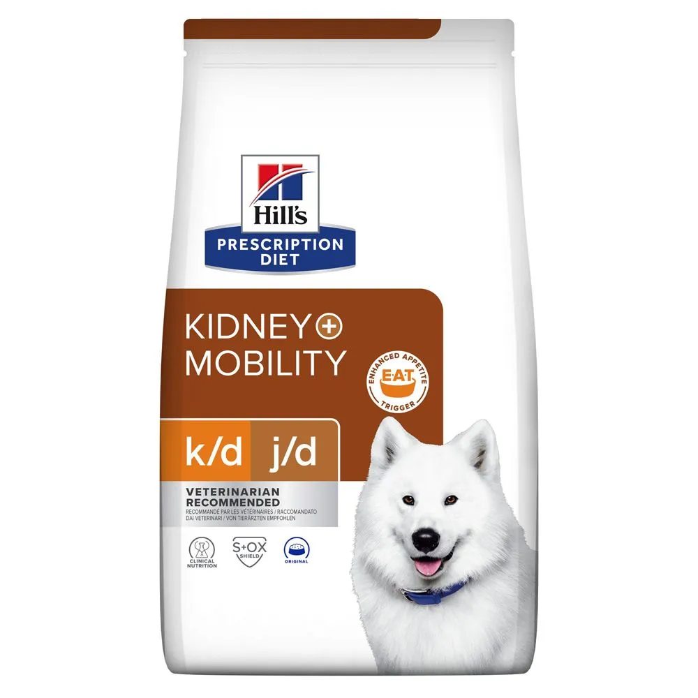 Hill's Prescription Diet K/D J/D Kidney + Mobility Croquettes Pour Chien Au Poulet - 12Kg 3 Hill's Prescription Diet K/D J/D Kidney + Mobility Croquettes Pour Chien Au Poulet - 12Kg