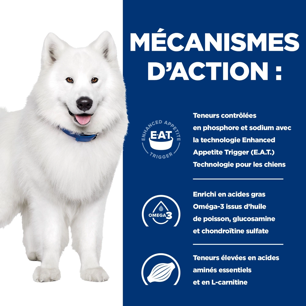 Hill's Prescription Diet K/D J/D Kidney + Mobility Croquettes Pour Chien Au Poulet - 12Kg 4 Hill's Prescription Diet K/D J/D Kidney + Mobility Croquettes Pour Chien Au Poulet - 12Kg – Image 2