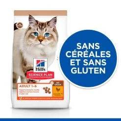 Hill's Science Plan No Grain Croquettes Sans Cereales Pour Chat Adulte Au Poulet - 1.5kg -Animal De Compagnie Soldes 2024 52742036984 3 science plan chat adult no grain croquettes poulet copie