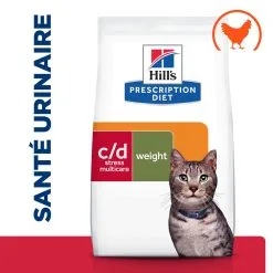 Hill's Prescription Diet C/D Urinay Stress + Metabolic Croquettes Pour Chat Au Poulet 1,5Kg -Animal De Compagnie Soldes 2024 52742037417 1 FR 2