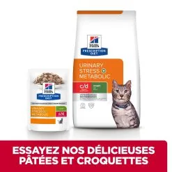 Hill's Prescription Diet C/D Urinary Stress + Metabolic Sachets Repas Pour Chat Au Poulet - 12 X 85g -Animal De Compagnie Soldes 2024 52742038537 5 FR