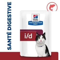 Hill's Prescription Diet I/D AB+ Sachets Pour Chat Au Saumon - 12 X 85g -Animal De Compagnie Soldes 2024 52742040257 1 FR