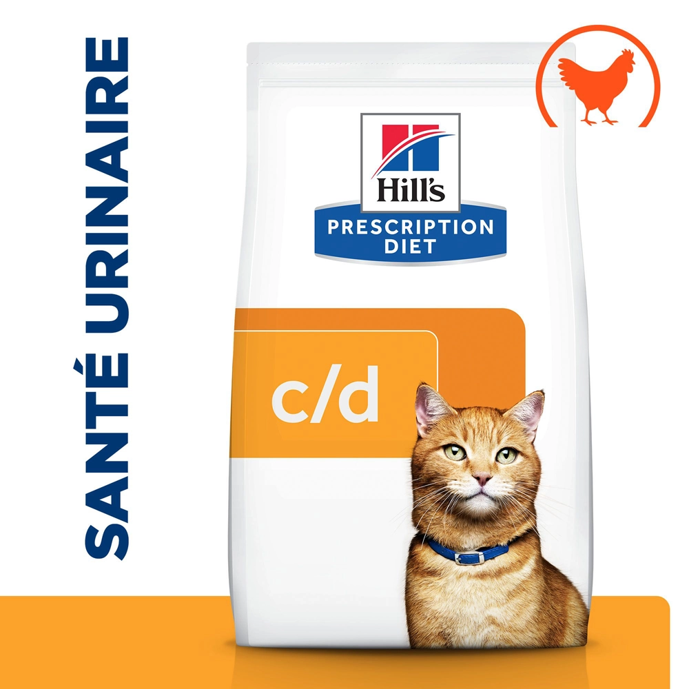Hill's Prescription Diet C/d Urinary Multicare Croquettes Pour Chat Au Poulet - 3kg 4 Hill's Prescription Diet C/d Urinary Multicare Croquettes Pour Chat Au Poulet - 3kg – Image 2