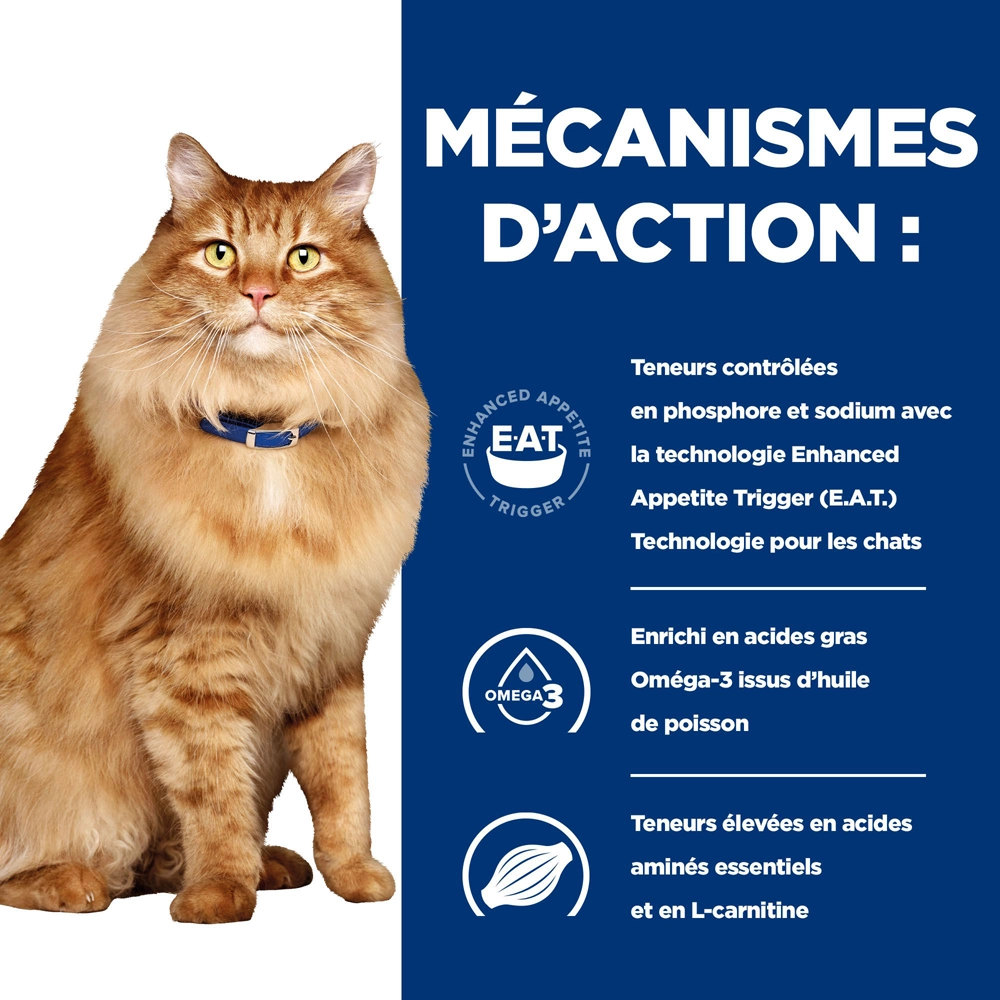 Hill's Prescription Diet K/D J/D Kidney + Mobility Croquettes Pour Chat Au Poulet - 3Kg 5 Hill's Prescription Diet K/D J/D Kidney + Mobility Croquettes Pour Chat Au Poulet - 3Kg – Image 3