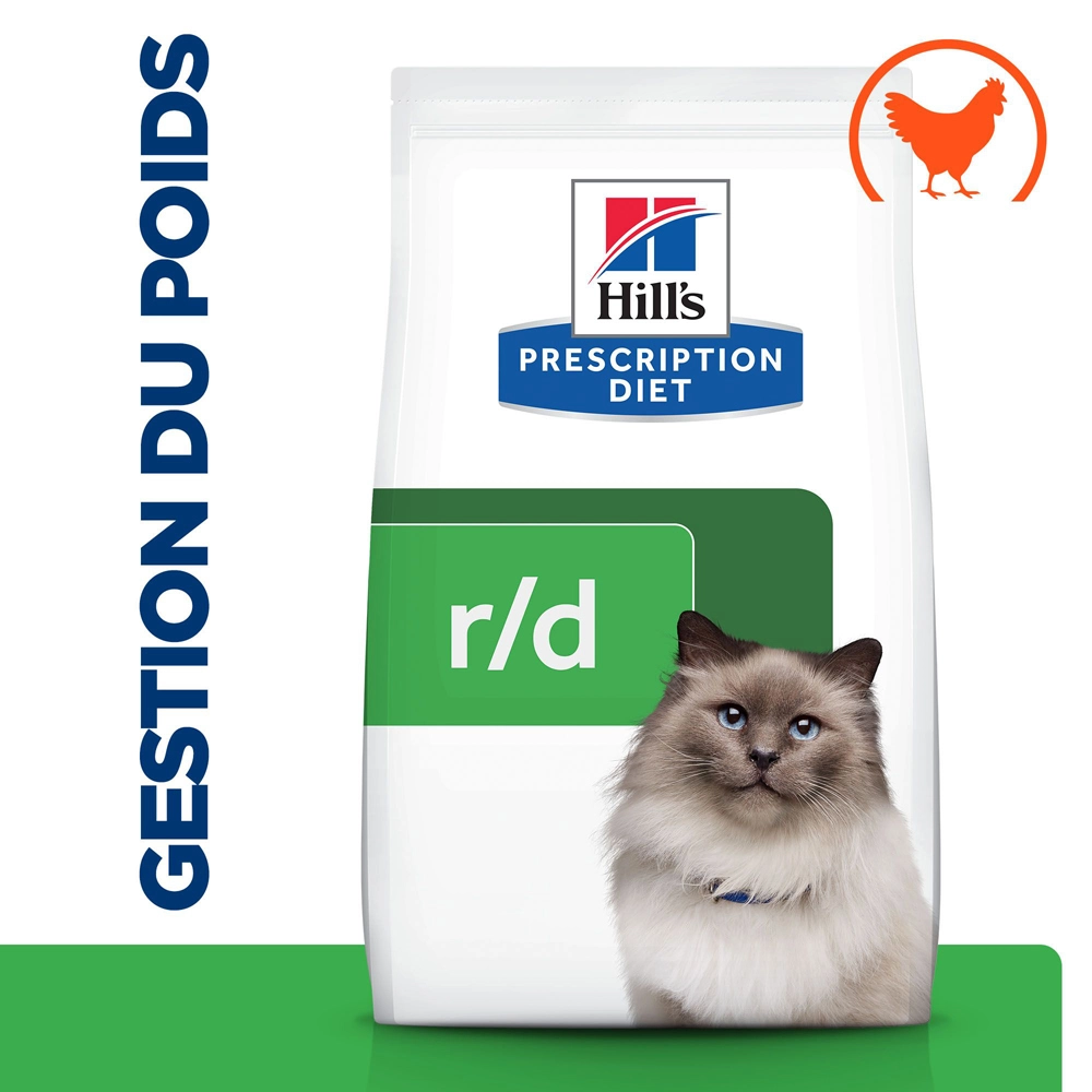 Hill's Prescription Diet R/d Weight Loss Croquettes Pour Chat Au Poulet - 3Kg 4 Hill's Prescription Diet R/d Weight Loss Croquettes Pour Chat Au Poulet - 3Kg – Image 2