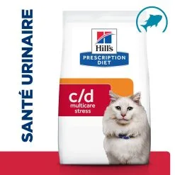 Hill's Prescription Diet C/D Urinary Stress Multicare Croquettes Pour Chat Au Poisson - 8Kg -Animal De Compagnie Soldes 2024 52742050348 1 FR 1